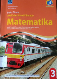 Buku Siswa Aktif dan Kreatif Belajar Matematika SMA XII Kel. Peminatanan Ed Revisi 2016